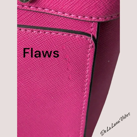 Kate Spade New York Medium Satchel Handbag in Fuchsia - Picture 15 of 16